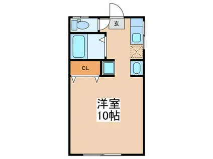 シェモア堀切(ワンルーム/1階)の間取り写真