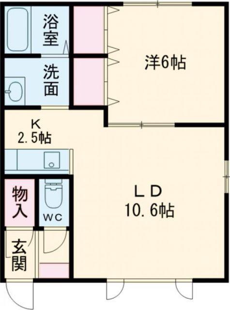 セゾン・ノール(1LDK/2階)の間取り写真