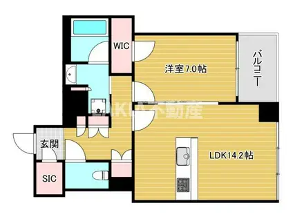 ザ・ファインタワーウエストコースト(1LDK/9階)の間取り写真