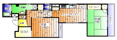 正木マンション(2DK/3階)の間取り写真
