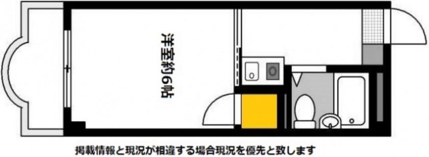 第6やたがいビル(1K/5階)の間取り写真