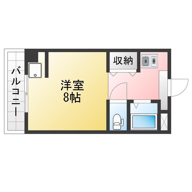 エクセルコートV(1K/5階)の間取り写真