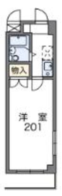 レオパレスサザンクロスプラザ(1K/3階)の間取り写真