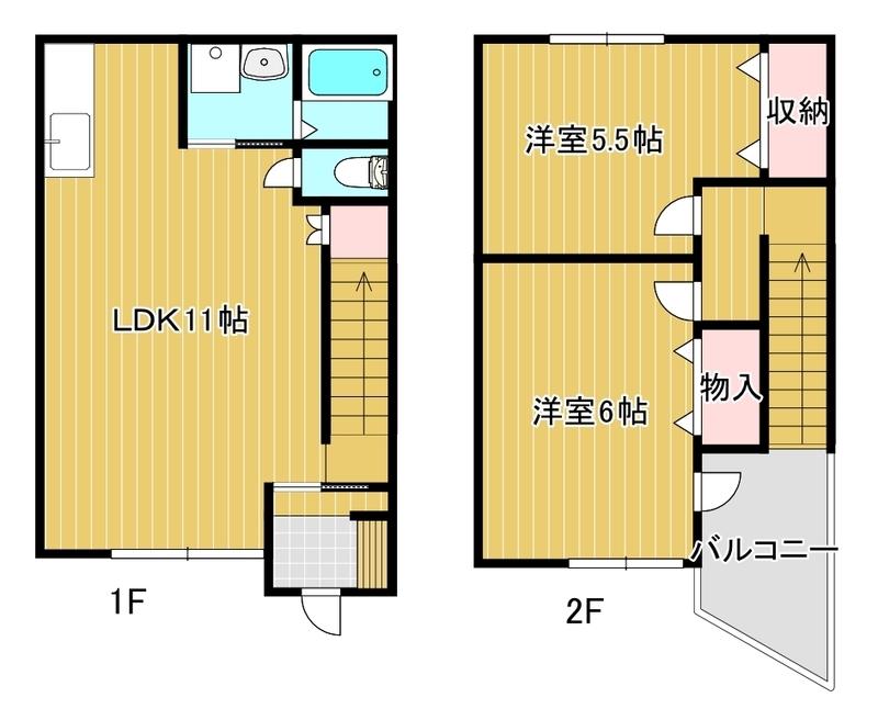 オリエントハイツI(2LDK/1階)の間取り写真