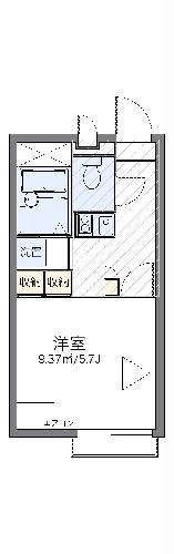 レオパレスカンパーナ(1K/2階)の間取り写真