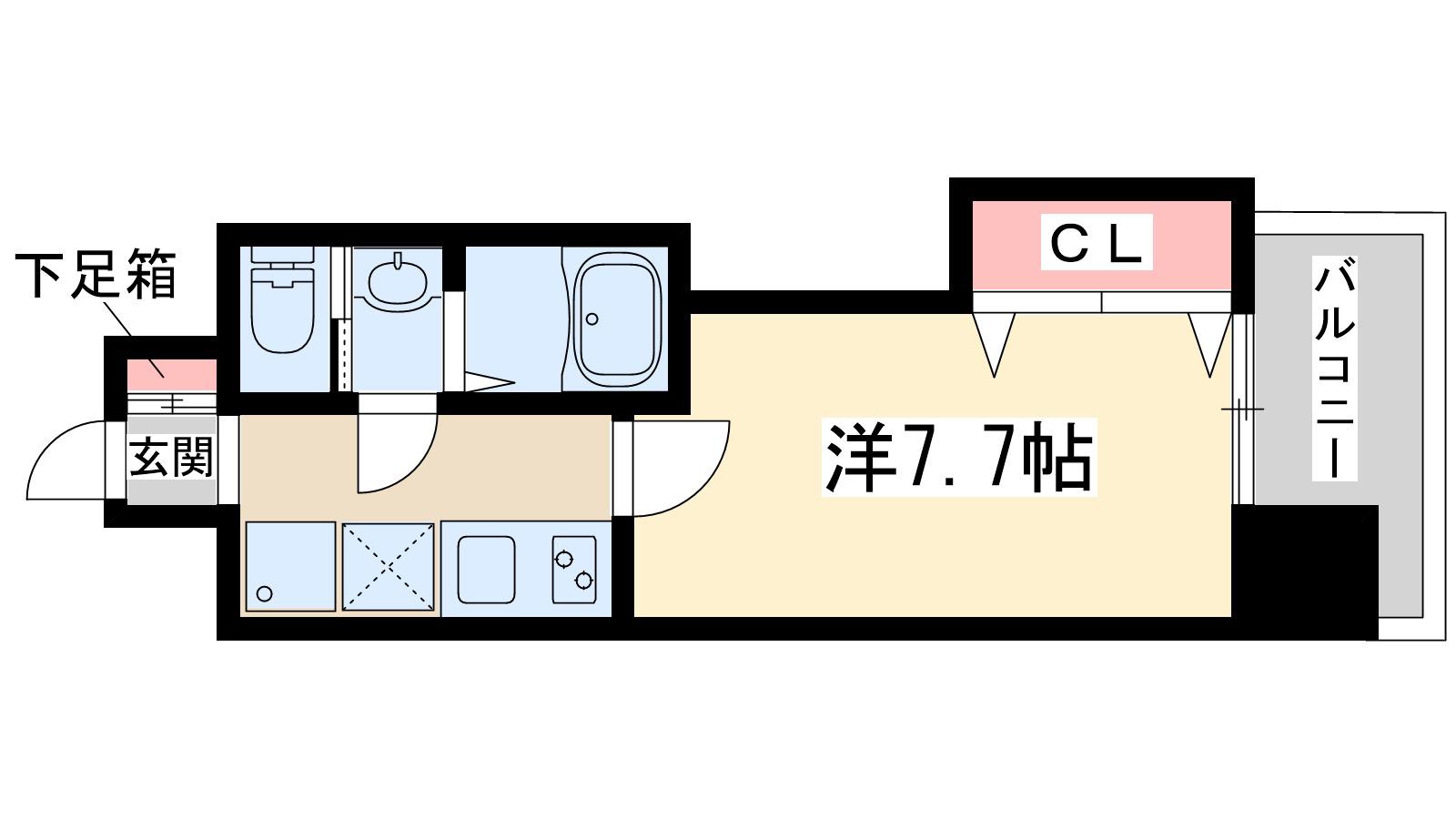 ラグゼ新大阪Ⅰ(1K/5階)の間取り写真