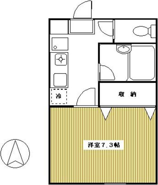 SHALLOWVALLEY211(1K/2階)の間取り写真
