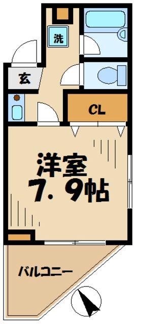 ブルームT・A(1K/4階)の間取り写真
