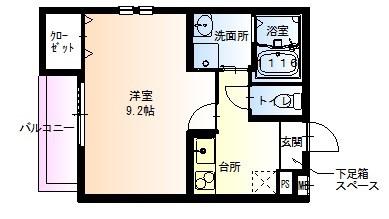 フジパレス立花駅南I番館(1K/3階)の間取り写真