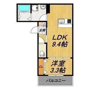 LECOCON 弥富IV(1LDK/3階)の間取り写真