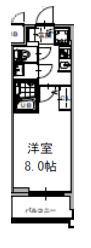 S-RESIDENCE福島GRANDE(1K/10階)の間取り写真
