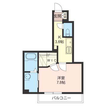 コラージュステラ(1K/1階)の間取り写真