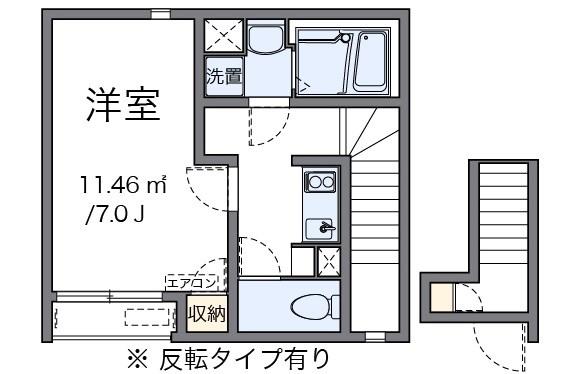 フローリ(1K/2階)の間取り写真