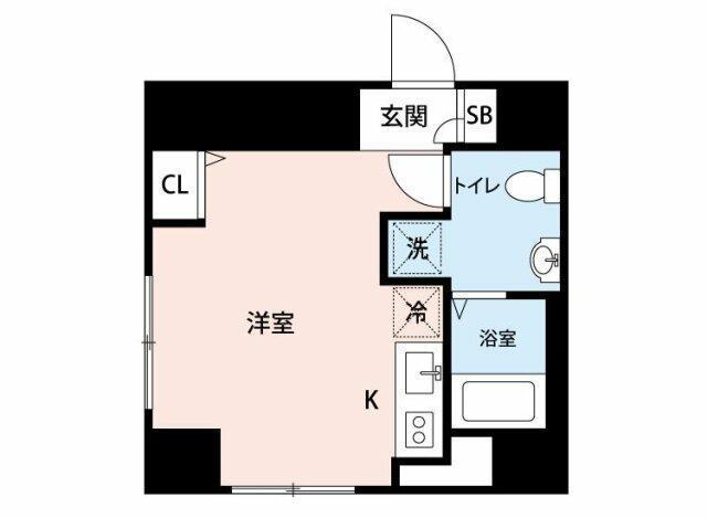 マストライフ目黒南(ワンルーム/2階)の間取り写真