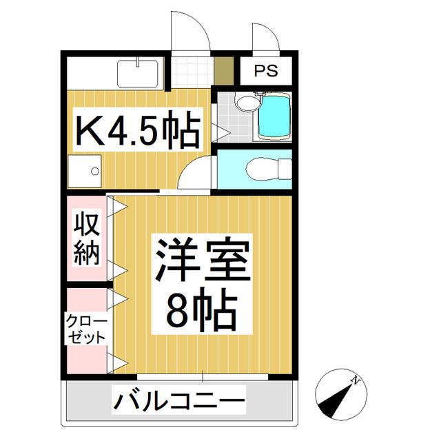SOLAIRE KEN(1K/1階)の間取り写真