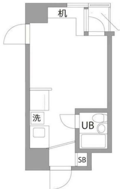 グランバリュー八王子北野(ワンルーム/4階)の間取り写真