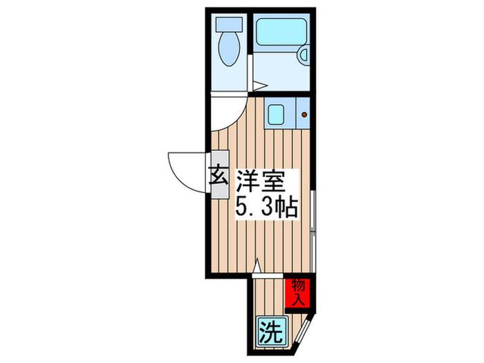 ラフィネ南千住(ワンルーム/1階)の間取り写真
