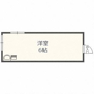 エタージュ29(ワンルーム/4階)の間取り写真