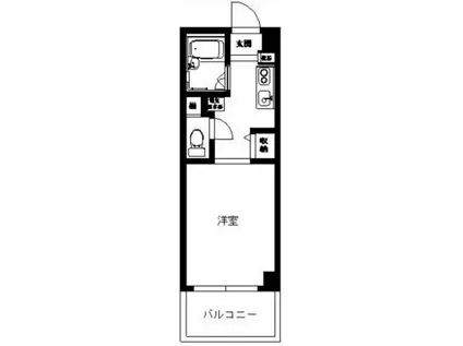 赤塚サカエビル(ワンルーム/2階)の間取り写真
