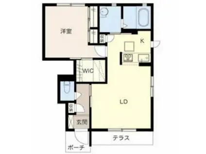 メゾン壽(1LDK/1階)の間取り写真