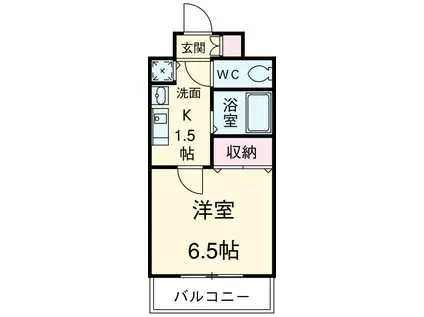 プレサンス 名古屋STATIONアライブ(1K/11階)の間取り写真