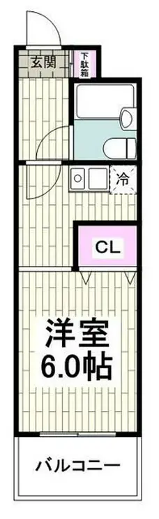 ガーデンプレイス伍番館 2階階 間取り