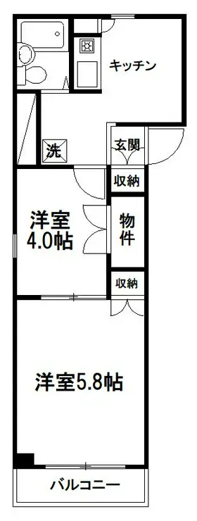 コーポKEN 5階階 間取り