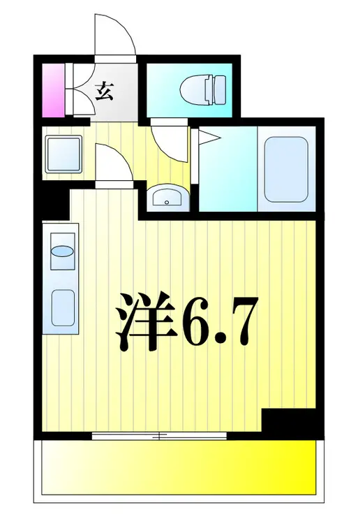 ヴランドール柏中央 4階階 間取り