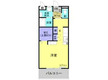 M10みまた(ワンルーム/5階)の間取り写真
