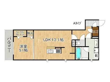 D-RESIDENCE安立(1LDK/3階)の間取り写真