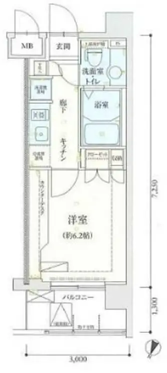 リヴシティ横濱弘明寺 9階階 間取り