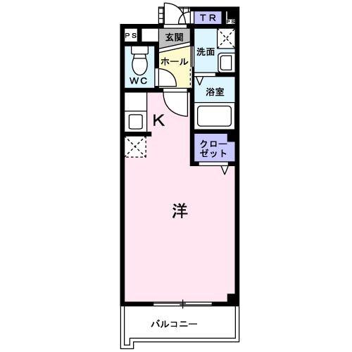 フラン淀川(ワンルーム/2階)の間取り写真