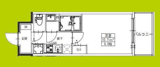 S-RESIDENCE堺湊駅前AZURE(1K/3階)の間取り写真