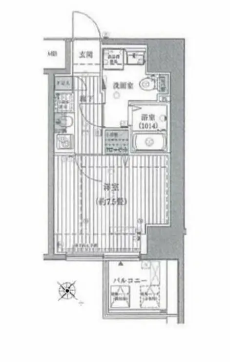 プレール・ドゥーク東京EASTV 9階階 間取り