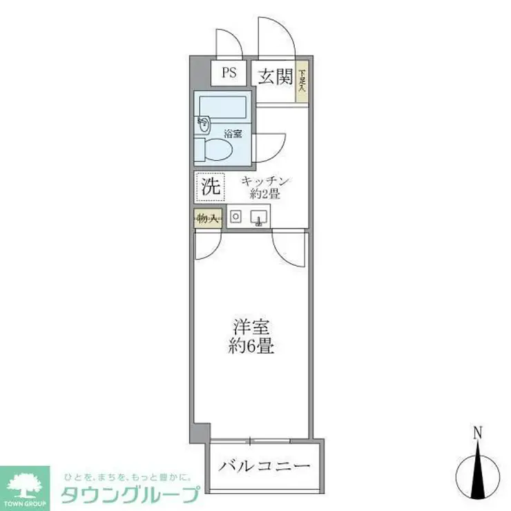 リシェス明大前 1階階 間取り