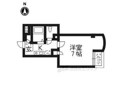 ハウスオブローゼ5(1K/2階)の間取り写真