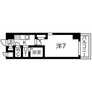 アセーラ新栄(1K/5階)の間取り写真
