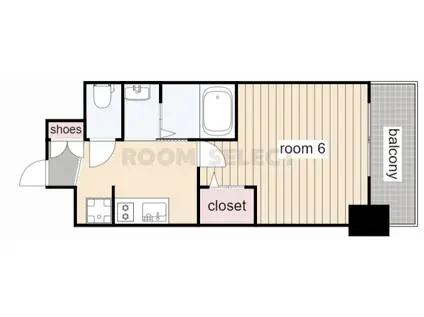 エステムコート名古屋ステーションクロス(1K/12階)の間取り写真