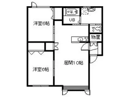 アルト11(2LDK/1階)の間取り写真