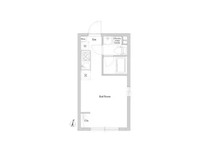 ION品川(ワンルーム/5階)の間取り写真