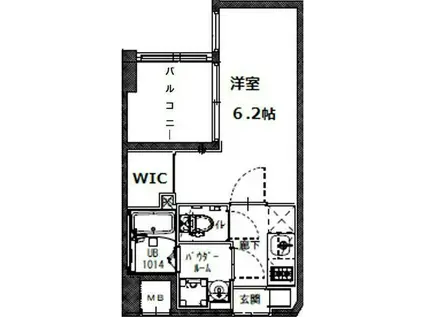 JMFレジデンス海老江(1K/3階)の間取り写真
