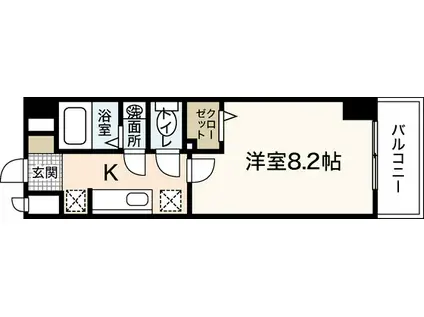 M&K.ホープマンション(1K/4階)の間取り写真