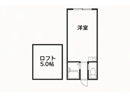 マーブルハウス(ワンルーム/1階)の間取り写真