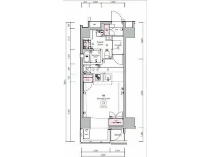 ニッケイマークス(ワンルーム/4階)の間取り写真