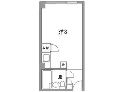 西麻布ハウス(ワンルーム/3階)の間取り写真