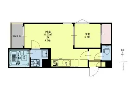 REGALEST AI.RESORT(1LDK/2階)の間取り写真