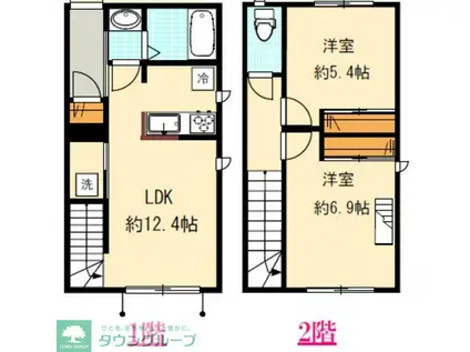 メイプルアベニュー吉祥寺(2LDK/1階)の間取り写真