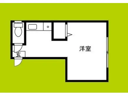 キー・トゥック・サー・キドグチ(ワンルーム/3階)の間取り写真