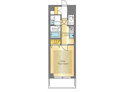 SEA SIDE PALACE KOBE(1K/4階)の間取り写真