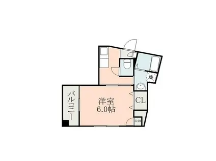 ヴィサージュ大江2(1K/4階)の間取り写真